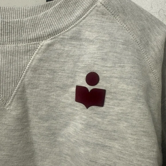 Isabel Marant Cropped Sweatshirt with Logo - Picture 3 of 3